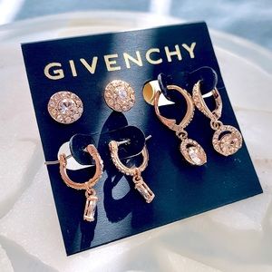 Givenchy Rose Gold 3-pc Earring Set
